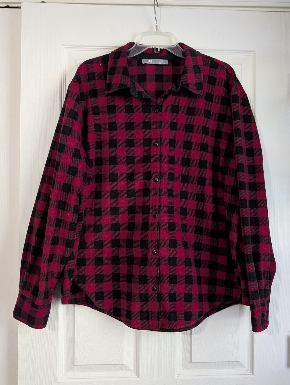 Lee Riders Buffalo Plaid Flannel Button Up Shirt Size XXL
